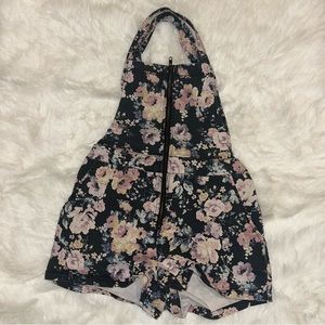Wild Fable Single Zipper Floral Overall XS X-Small